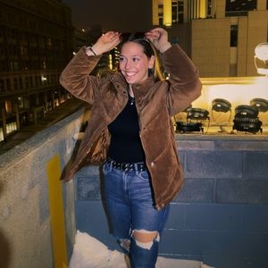 Gorgeous tan puffer coat!